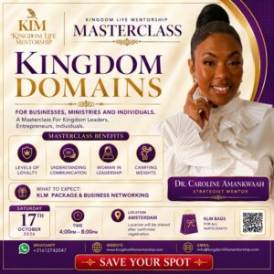 Kingdom Domains: Leadership & Business Masterclass – Amsterdam