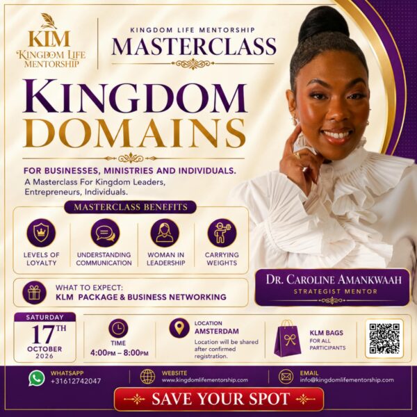 masterclass2 Kingdom Domains: Leadership & Business Masterclass – Amsterdam